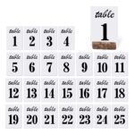 1 25 Print Wedding Table Numbers Cards Set 4 X 6 Inch Modern Calligraphy Paper Table Numbers Signs Table Numbers Paper Card For Wedding Reception Decorations Amazon de Home Kitchen