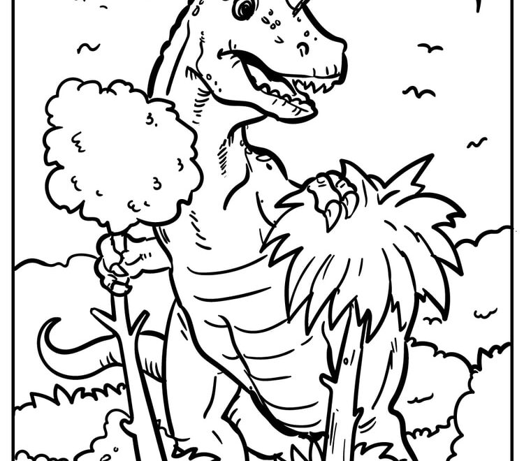 100 Dinosaur Coloring Pages 100 Free Printables