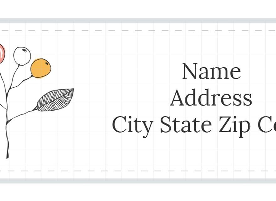 12 Places To Find Free Stylish Address Label Templates
