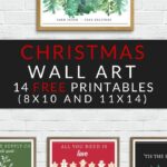 12 Printable Christmas Wall Art Signs Adorable Designs Clementine Creative