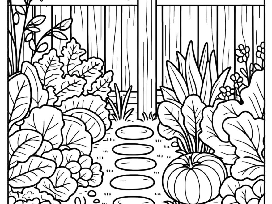 13 Garden Coloring Pages Free PDF Printables