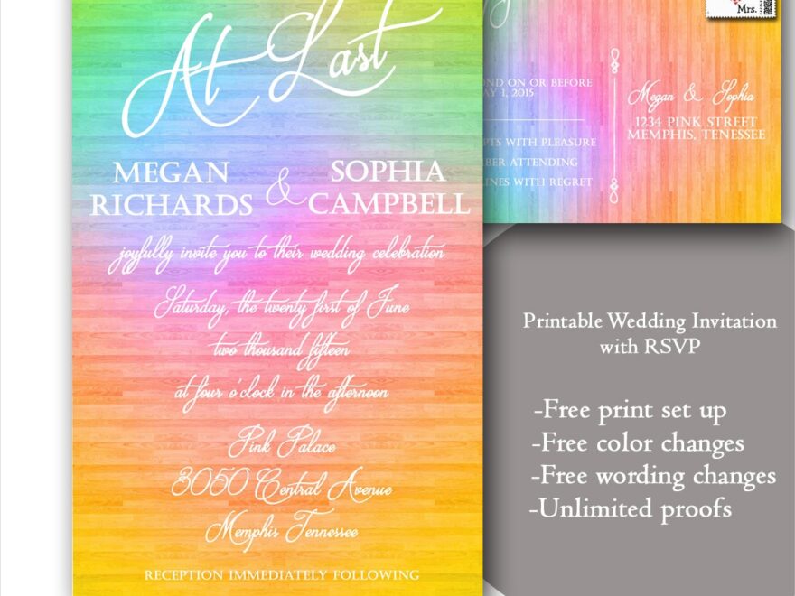 13 Gay Wedding Invitation Examples To Download