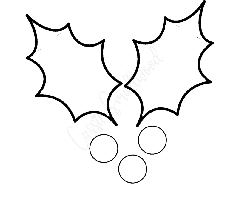14 Holly Leaf Templates Cassie Smallwood