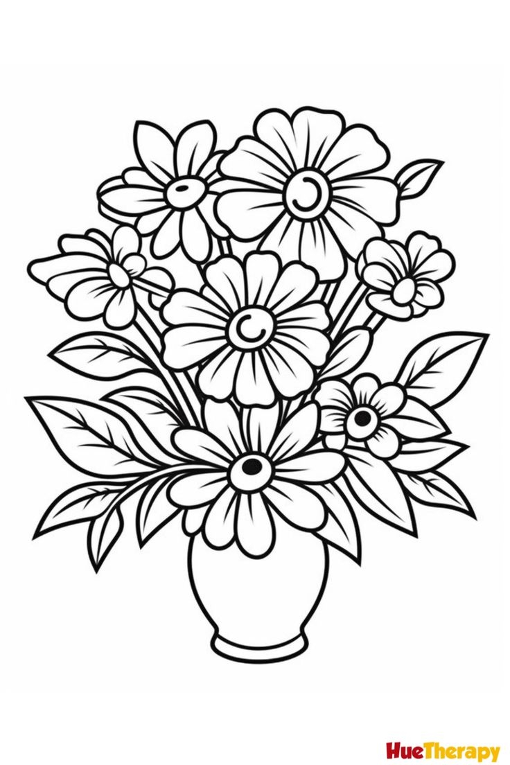 Free Printable Flower Coloring Pages