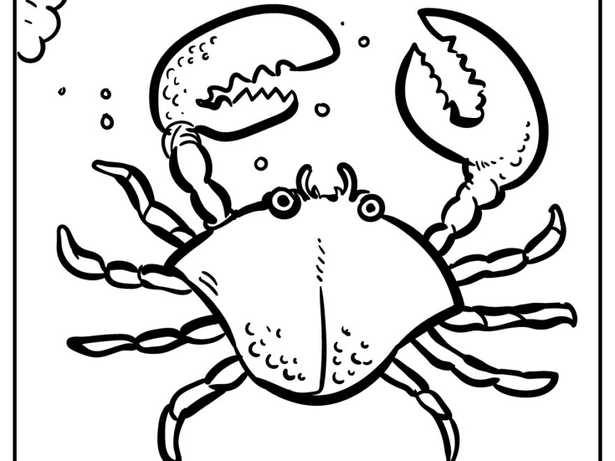 15 Crab Coloring Pages Printable PDF For Free