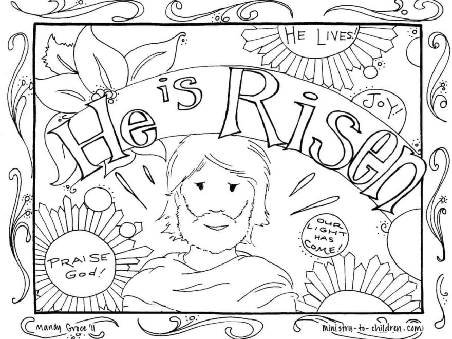 15 Easter Coloring Pages Religious Free Printables For Kids