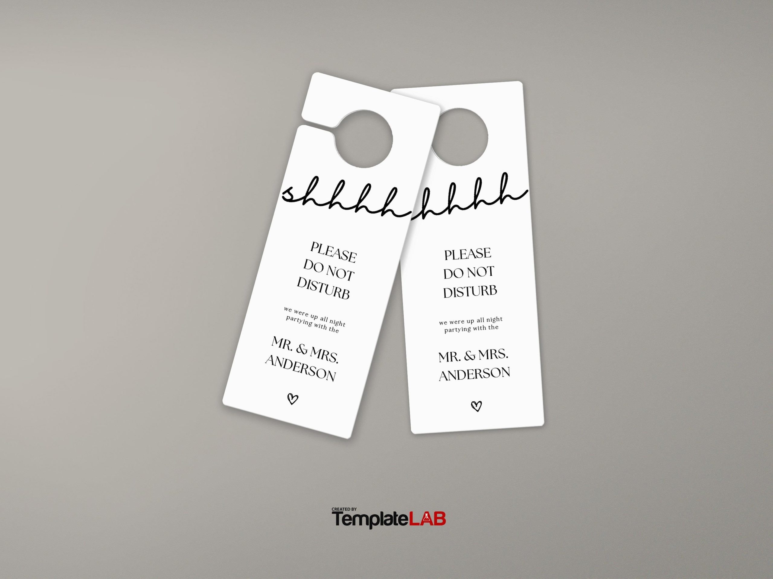 Free Printable Door Knob Hanger Template