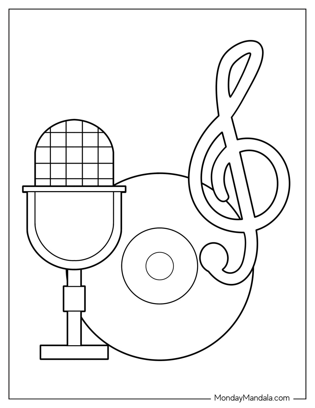Music Note Coloring Pages Free Printable Printable Templates Hub