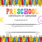 20 Preschool And Kindergarten Graduation Certificates FREE PRINTABLE Cassie Smallwood