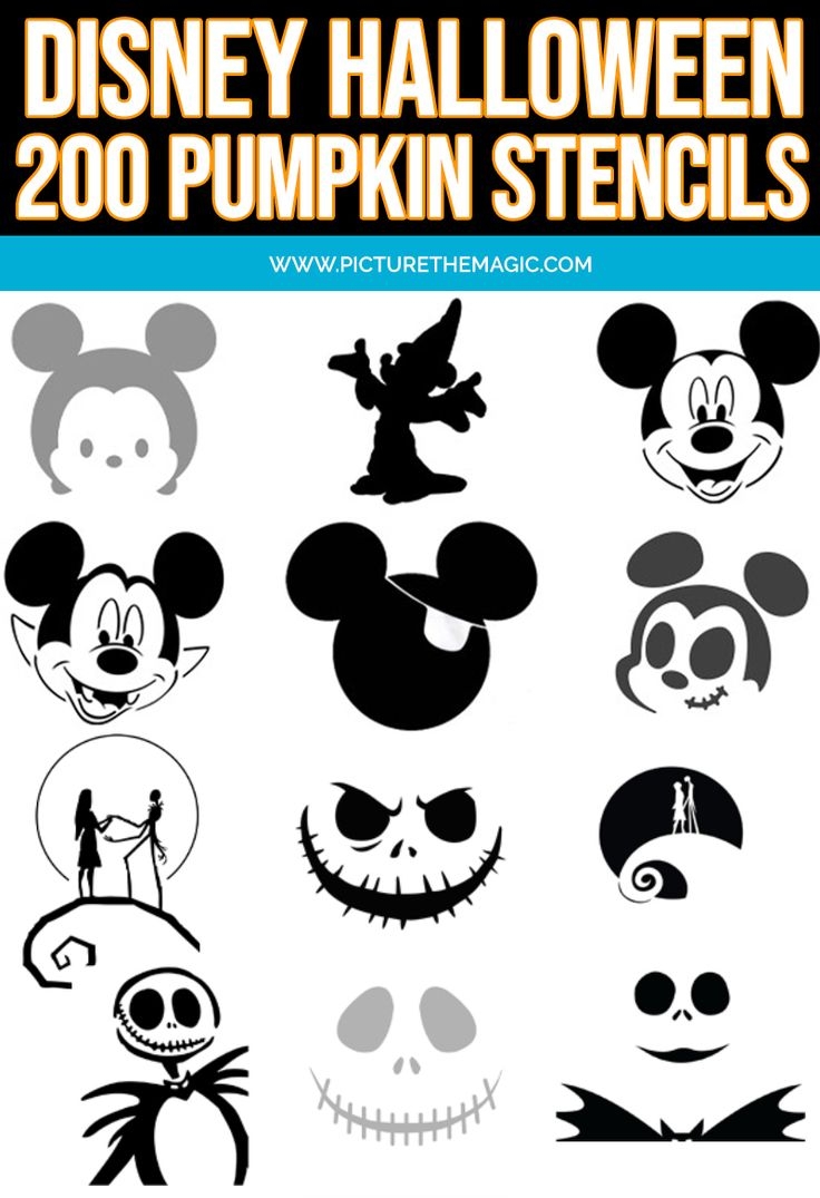 200 Disney Pumpkin Stencils