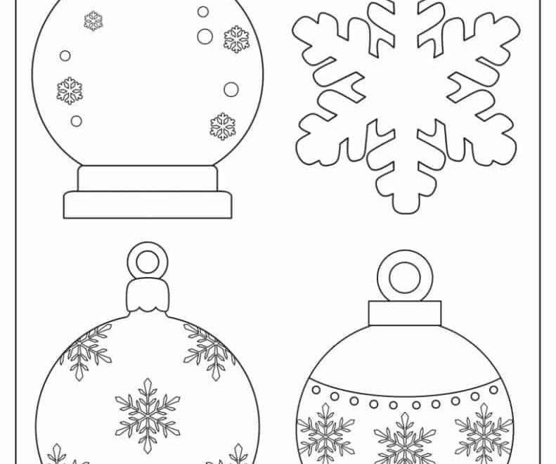 200 Printable Christmas Ornaments Free Templates