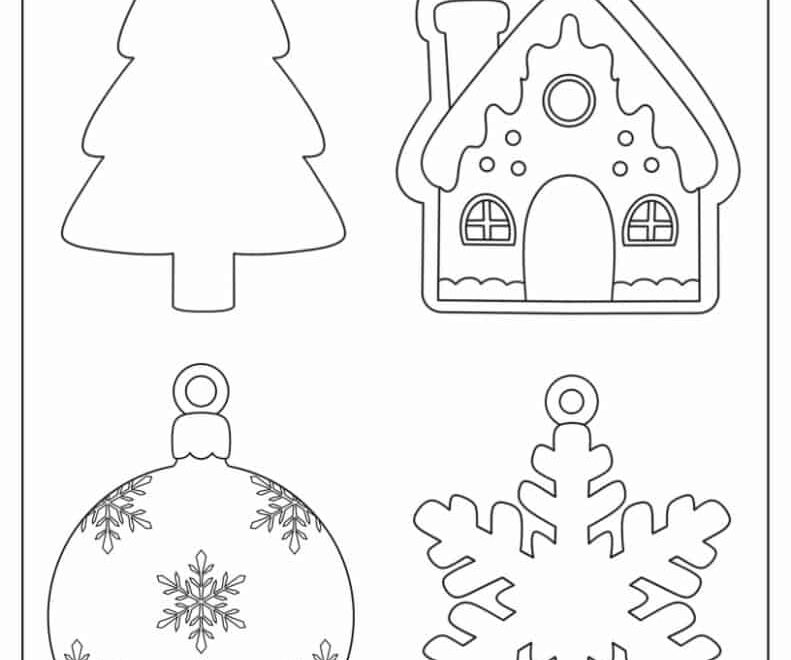 200 Printable Christmas Ornaments Free Templates