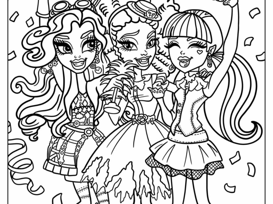 28 Monster High Coloring Pages Free PDF Printables