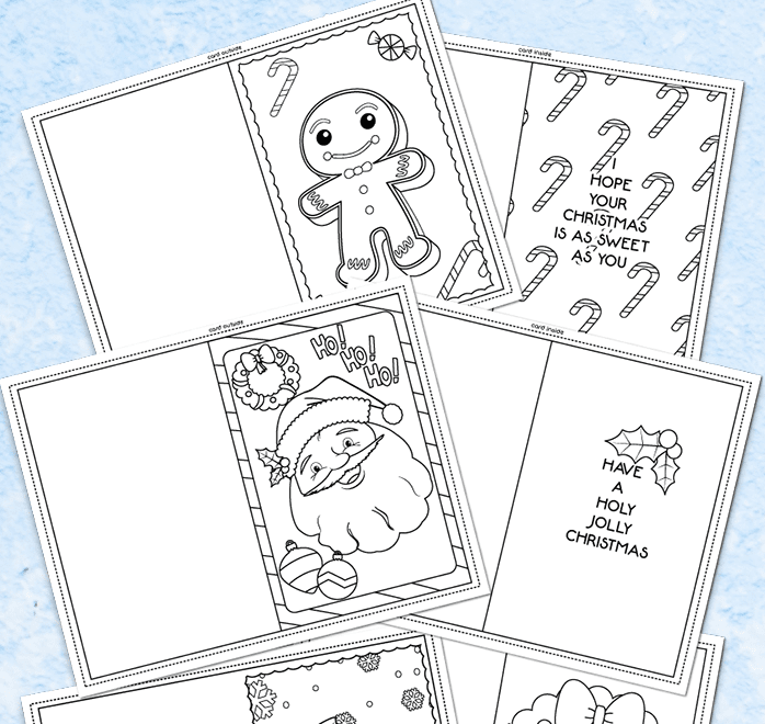 3 Free Printable Christmas Cards For Kids To Color Sunny Day Family