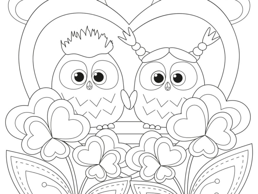 30 Valentine s Day Coloring Pages Free Printable For Kids Adults Parade