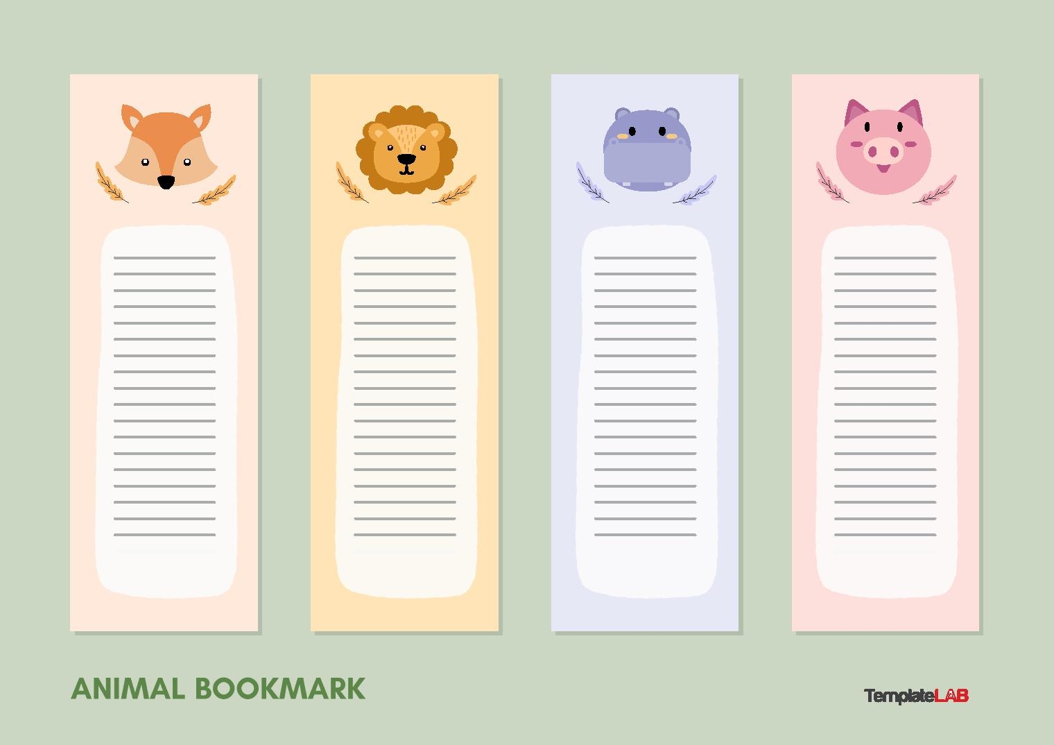 Printable Bookmark Templates Blank Free