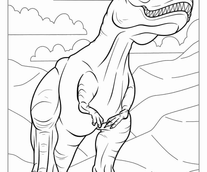 32 T Rex Coloring Pages Free PDF Printables