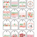 400 CUTEST Printable Christmas Tags Free PDF Cassie Smallwood