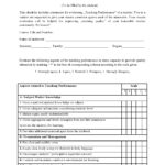 50 Printable Teacher Evaluation Forms Free TemplateLab