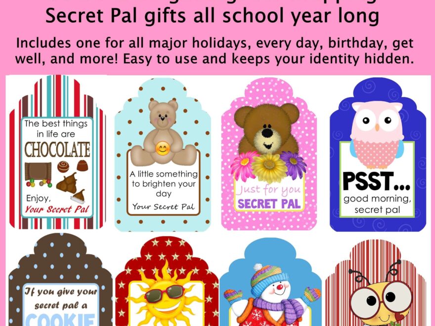 7 Secret Pal Ideas Secret Pal Valentines Printables Pals