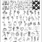 9 5X15 Abstract Woman Face Nail Stamping Plates Image Painting Nail Art Stencil Printable Nail Art Practice Sheet Nail Art Stencils Nail Art Stamping Plates