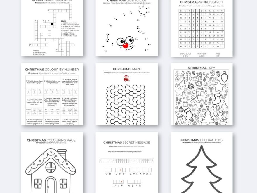 A Fun Free Printable Christmas Activity Pack For Kids