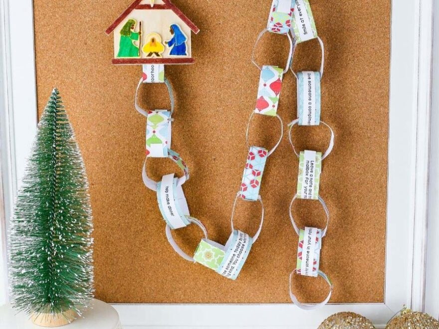 Advent Acts Of Kindness Paper Chain Countdown Fun365