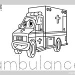 Ambulance Coloring Page For Kids Free PDF Download Ezpzlearn