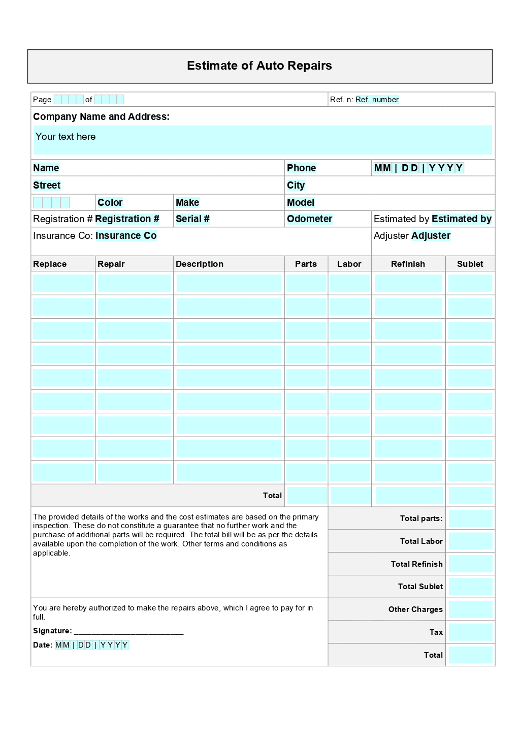 Free Label Printable Template