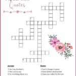 Bible Crossword Puzzles For Learning Scripture