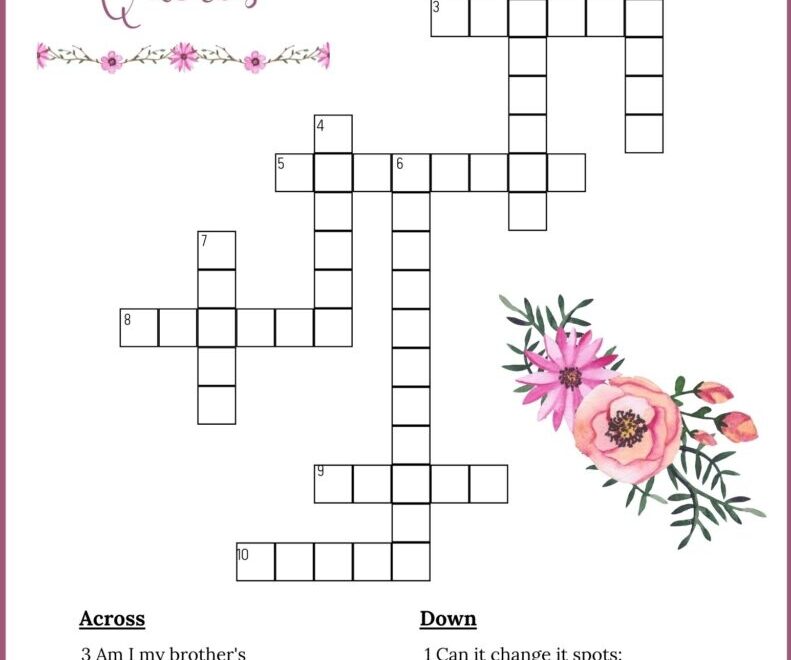 Bible Crossword Puzzles For Learning Scripture