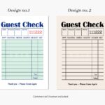 Blank Guest Check List Guest Check Print Guest Check Mockup Restaurant Guest Check Receipts Empty Guest Check List Printable JPG Etsy