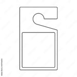 Blank Parking Permit Hang Tag Outline Template Clipart Image Stock Vector Adobe Stock