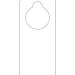 Blank Printable Doorknob Hanger Template