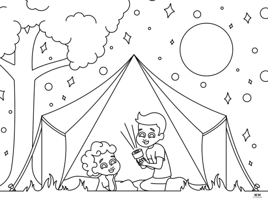 Camping Coloring Pages 25 FREE Printables Printabulls