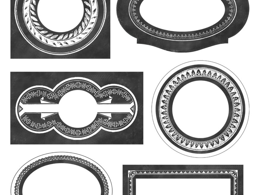 Chalkboard Style Printable Labels Editable The Graphics Fairy