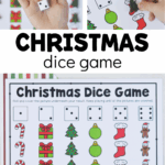 Christmas Dice Game Free Printable Fun A Day