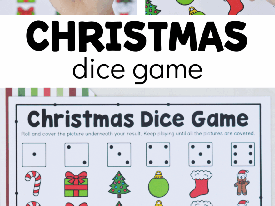 Christmas Dice Game Free Printable Fun A Day