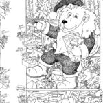 Christmas Hidden Picture Puzzle Coloring Page Worksheets Library