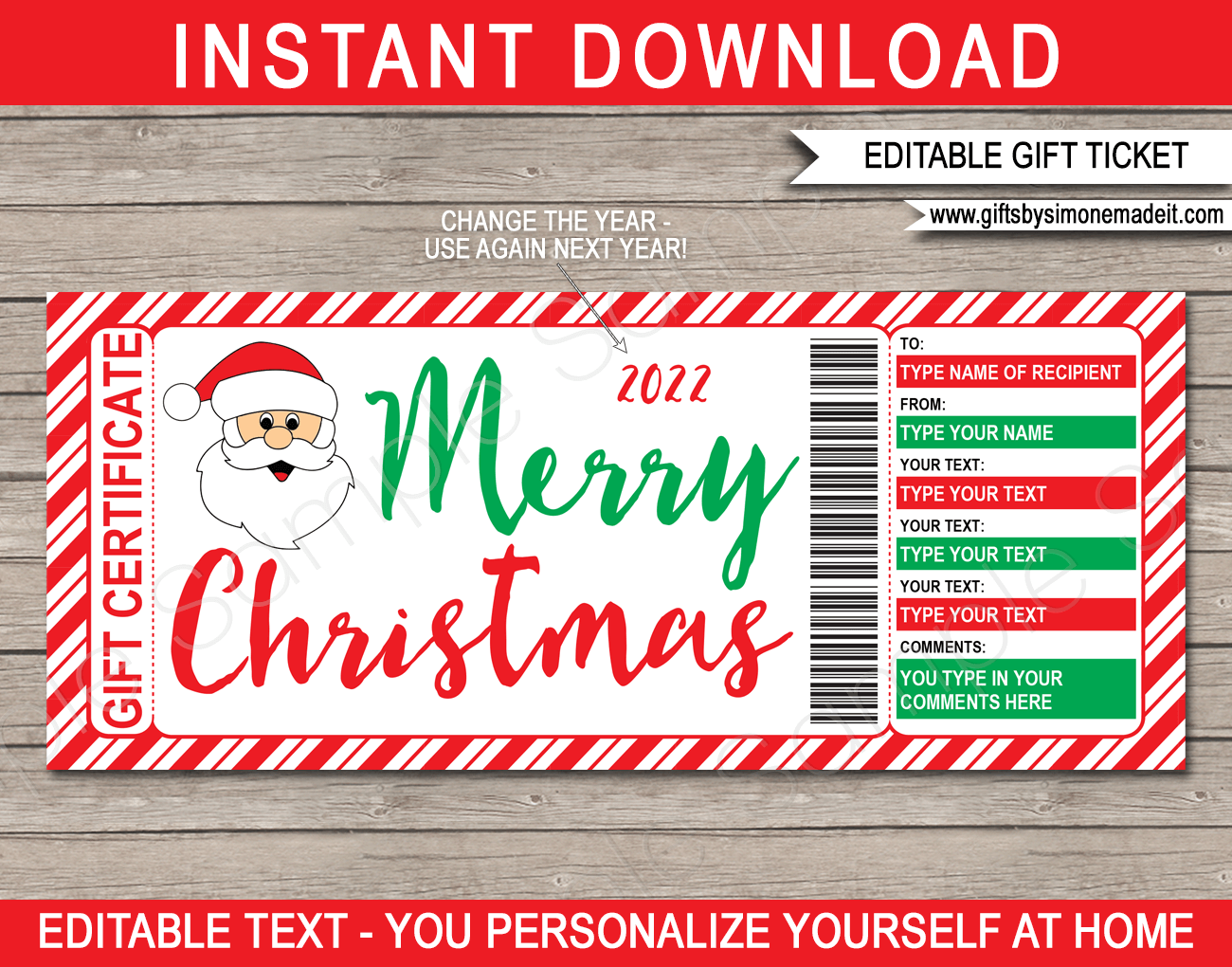 Free Customizable Printable Labels For Gifts