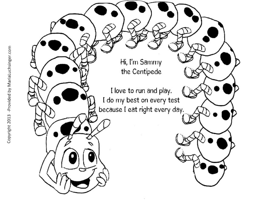 Coloring Pages Sammy The Centipede