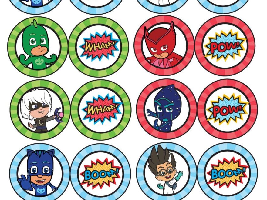 Cupcake Toppers PJ Masks
