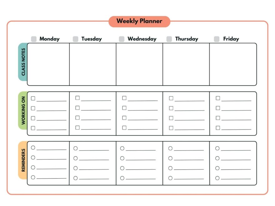 Customize 507 Student Planner Templates Online Canva