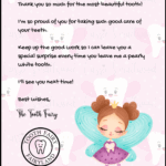 Cute Free Printable Tooth Fairy Letters Notes