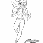 DC Super Hero Girls Coloring Pages Printable Coloring Pages FREE