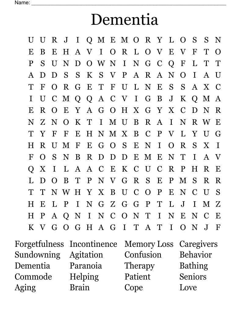 Free Printable Word Games For Dementia Patients