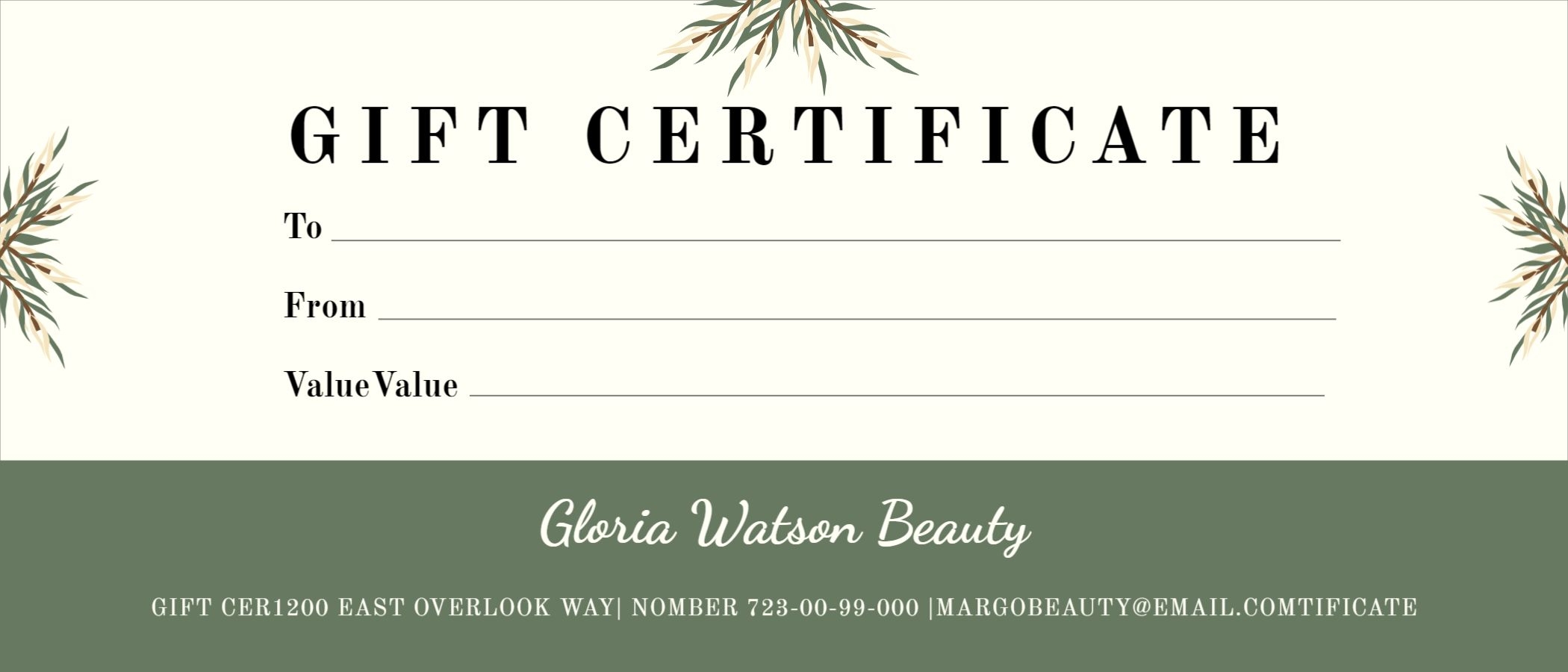 Design Gift Certificate Template Mediamodifier