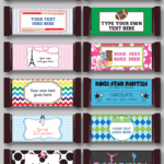 DIY Candy Bar Wrapper Templates Party Favors Chocolate Bar Labels