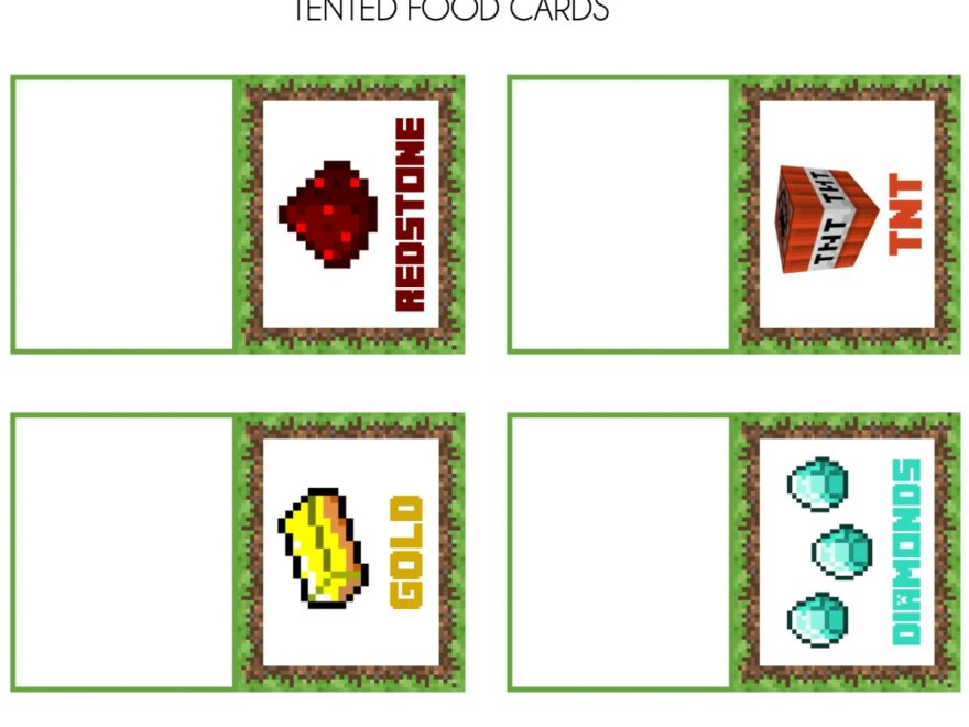 Download These Awesome FREE Minecraft Party Printables Catch My Party