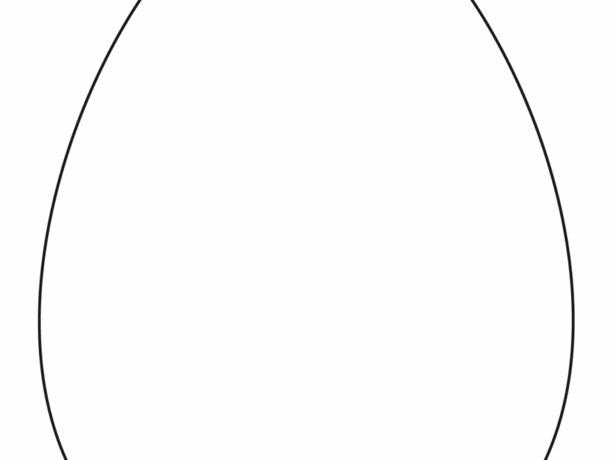 Easter Egg Template To Print Crafty Morning
